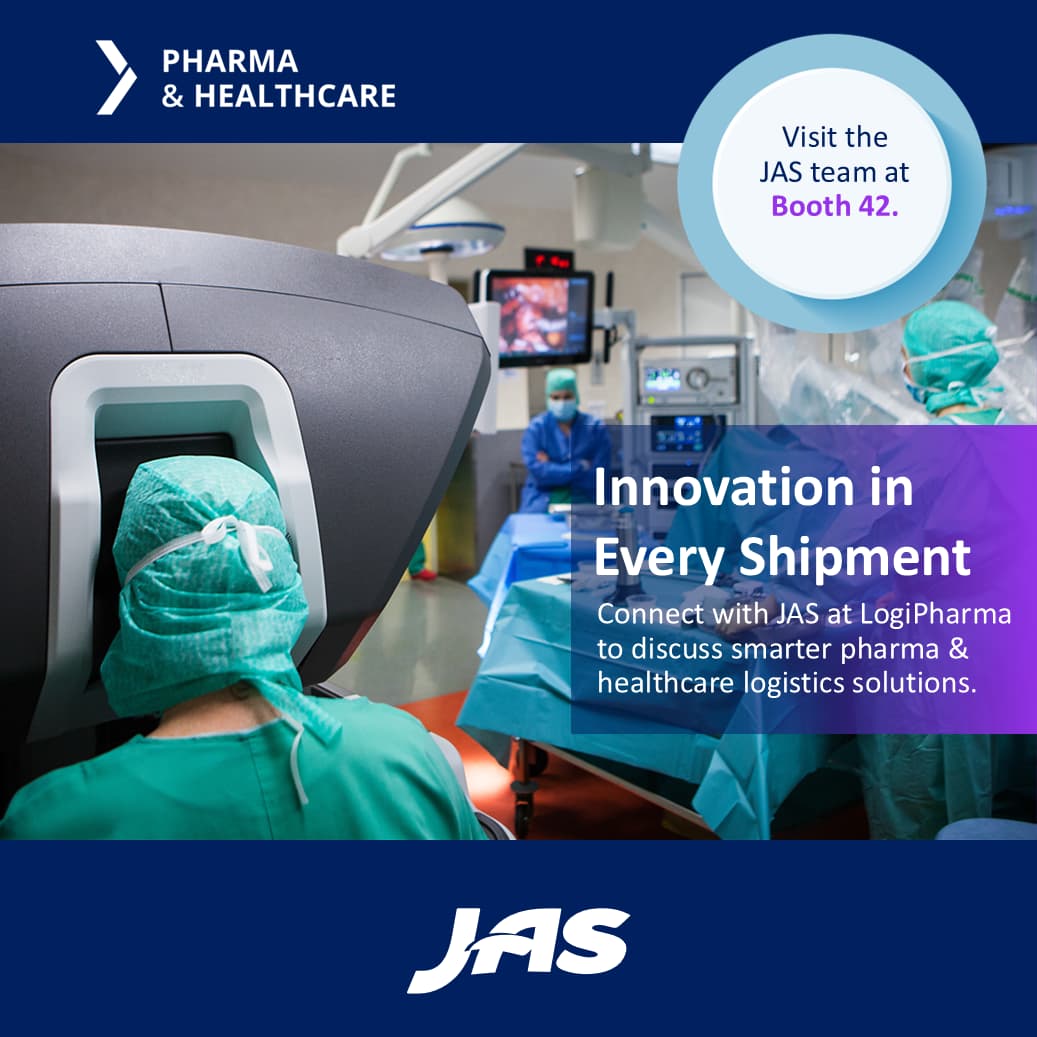 JAS to Showcase Pharma & Healthcare Expertise at LogiPharma